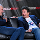 Christopher Lloyd and Michael J. Fox at New York Comic Con tonight